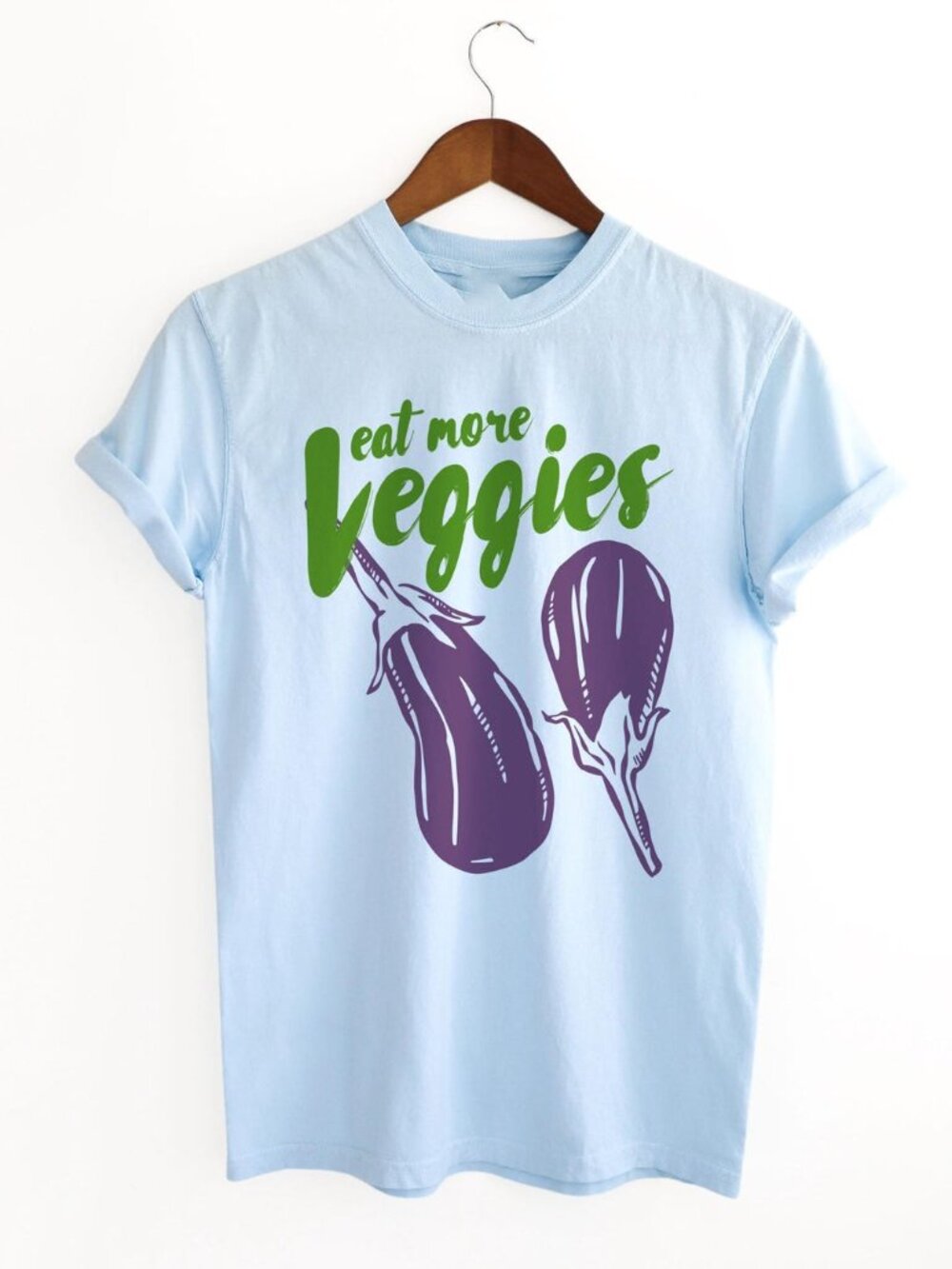 Eggplant Graphic T-Shirt 🍆🌿✨| Farmers Market Garden Tee | Funny Food Aesthetic